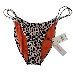 BCBGeneration NWT animal print bikini bottoms large